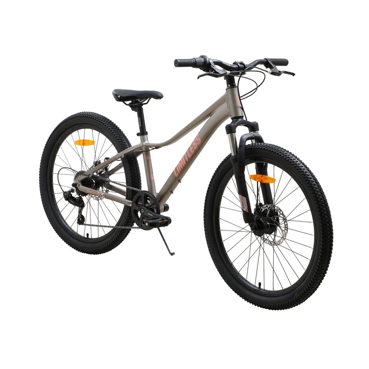 LIMITLESS - Bicicleta Blitz Mtb Aro 24 Gris 7v Aluminio