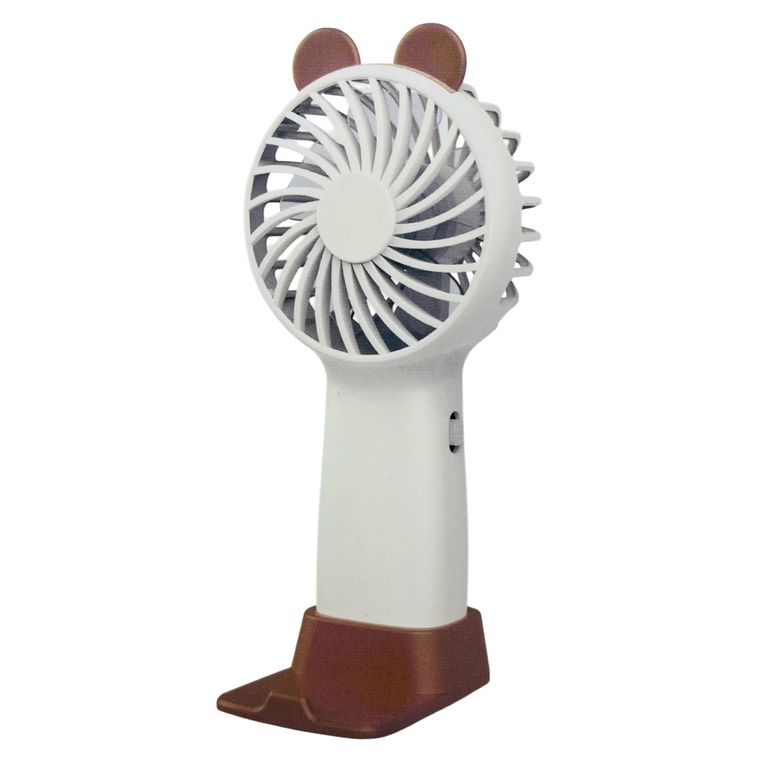 TECNOLAB Mini Ventilador Portatil Recargable TL672 Blanco
