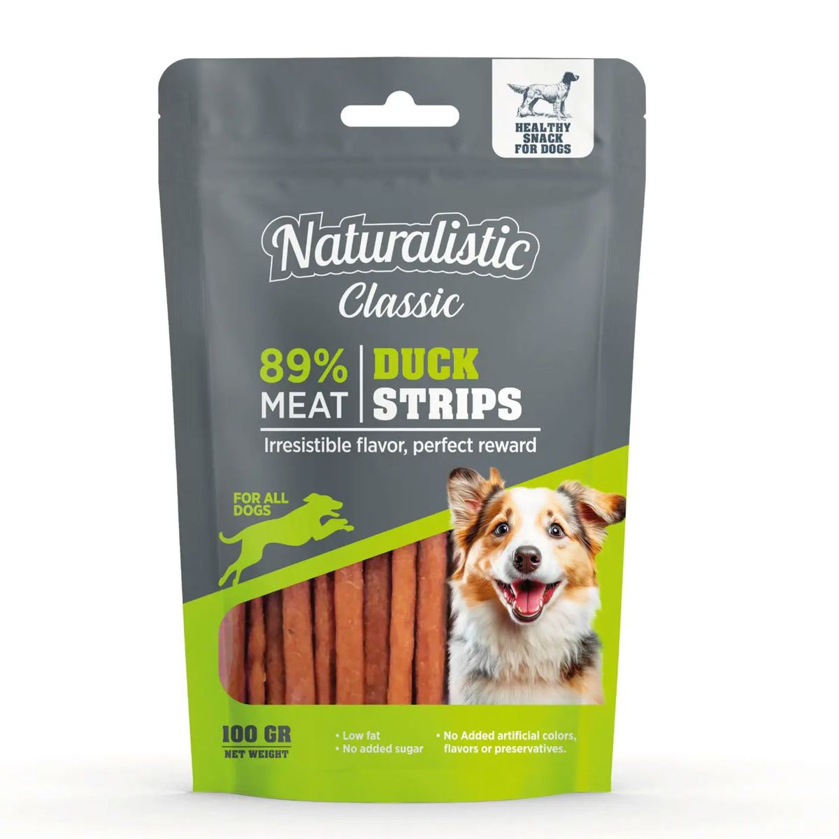 NATURALIST - Snack Naturalistic Duck Strips Para Perro 100 gr