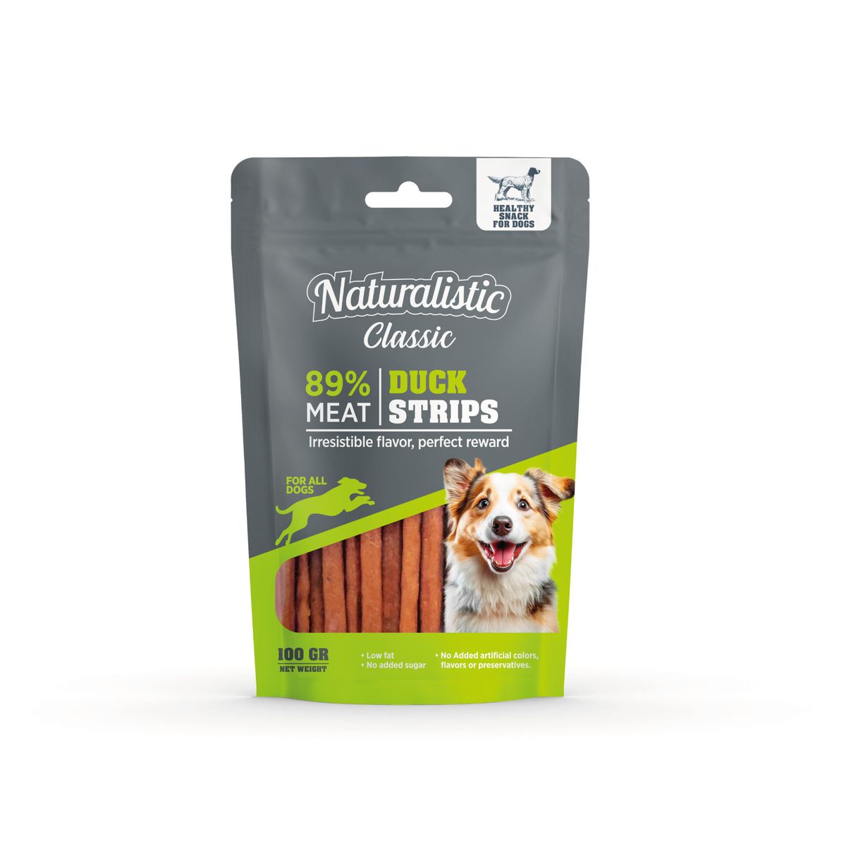 NATURALIST - Snack Naturalistic Duck Strips Para Perro 100 gr