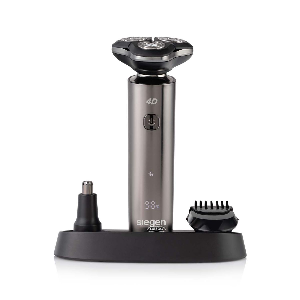 SIEGEN - Afeitadora SG-7220 3 en 1 Uso Húmedo/Seco, 4D+Accesorios