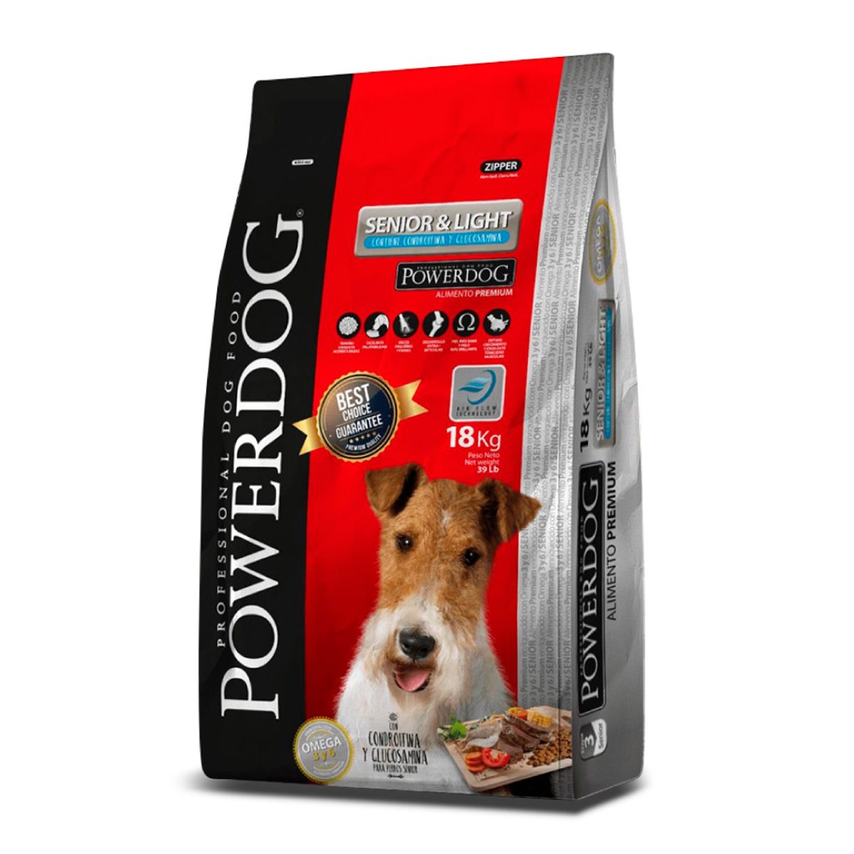 POWER PRO - Alimento Powerdog Perro Senior & Light 3Kg