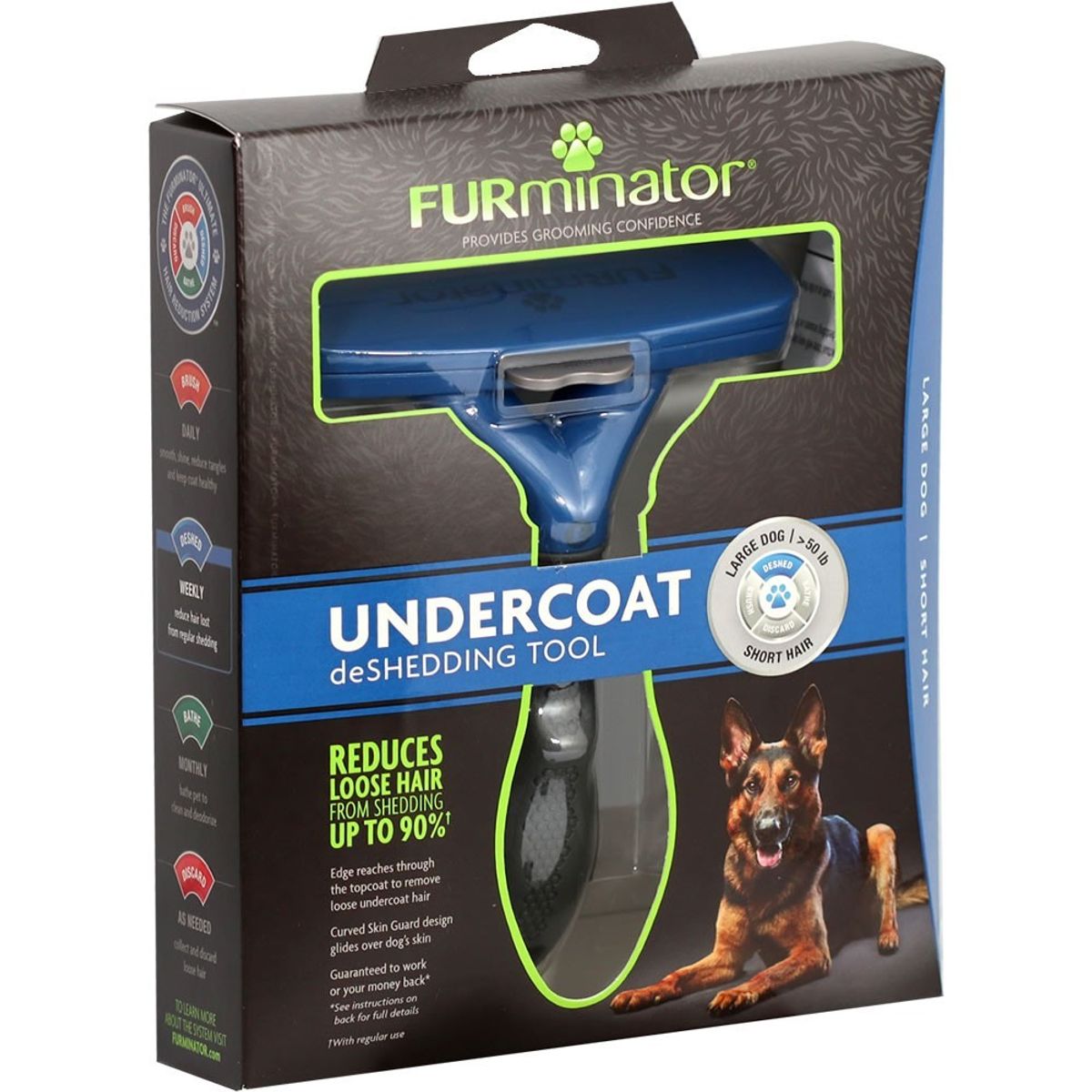 FURMINATOR - Cepillo Furminator Para Perro Grande de Pelo Corto