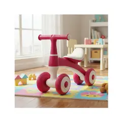 GENERICO - Correpasillos Moto Andador Para Bebes 4 Ruedas Niños ROSA