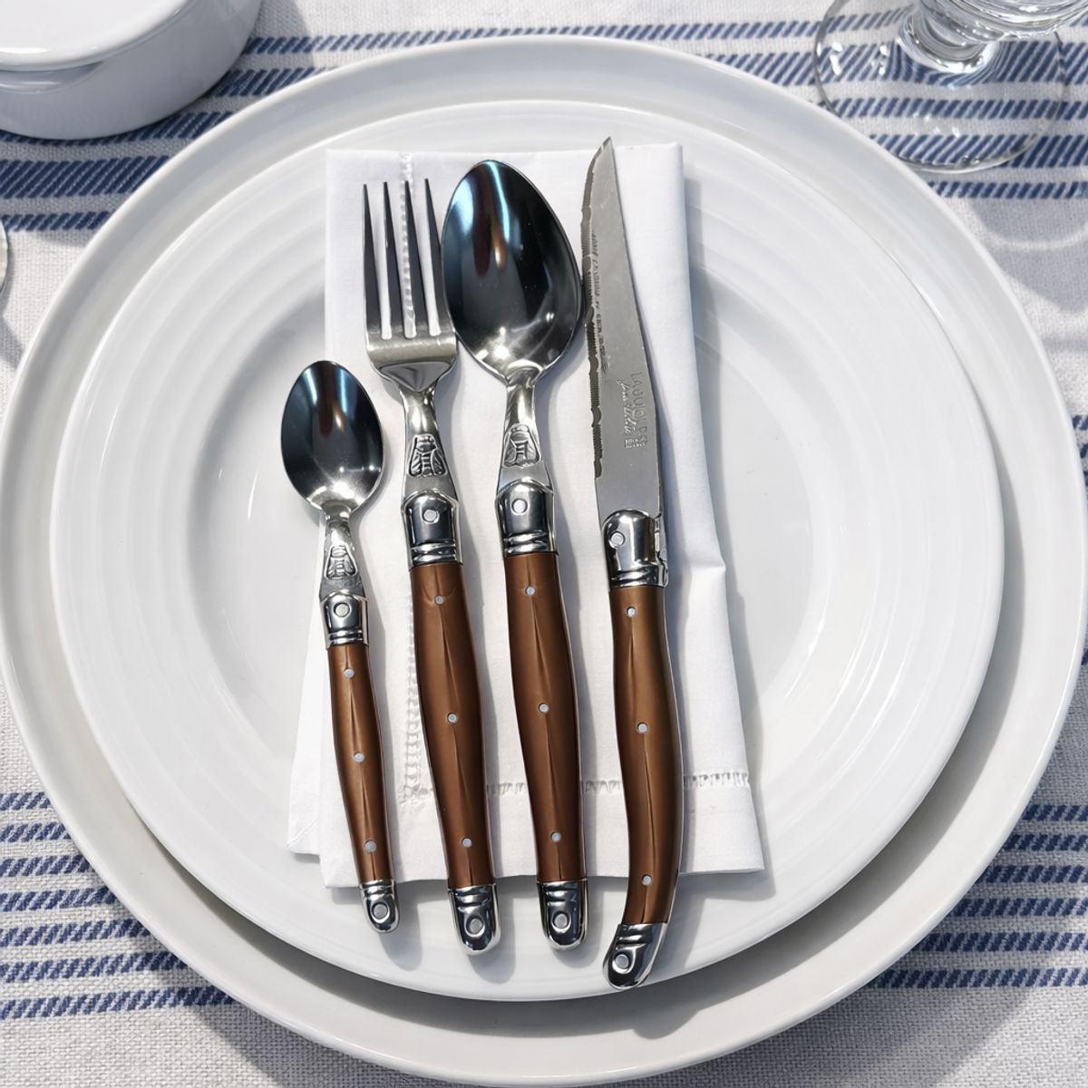 LAGUIOLE - Set Cubiertos 24 Piezas Cafe Laguiole