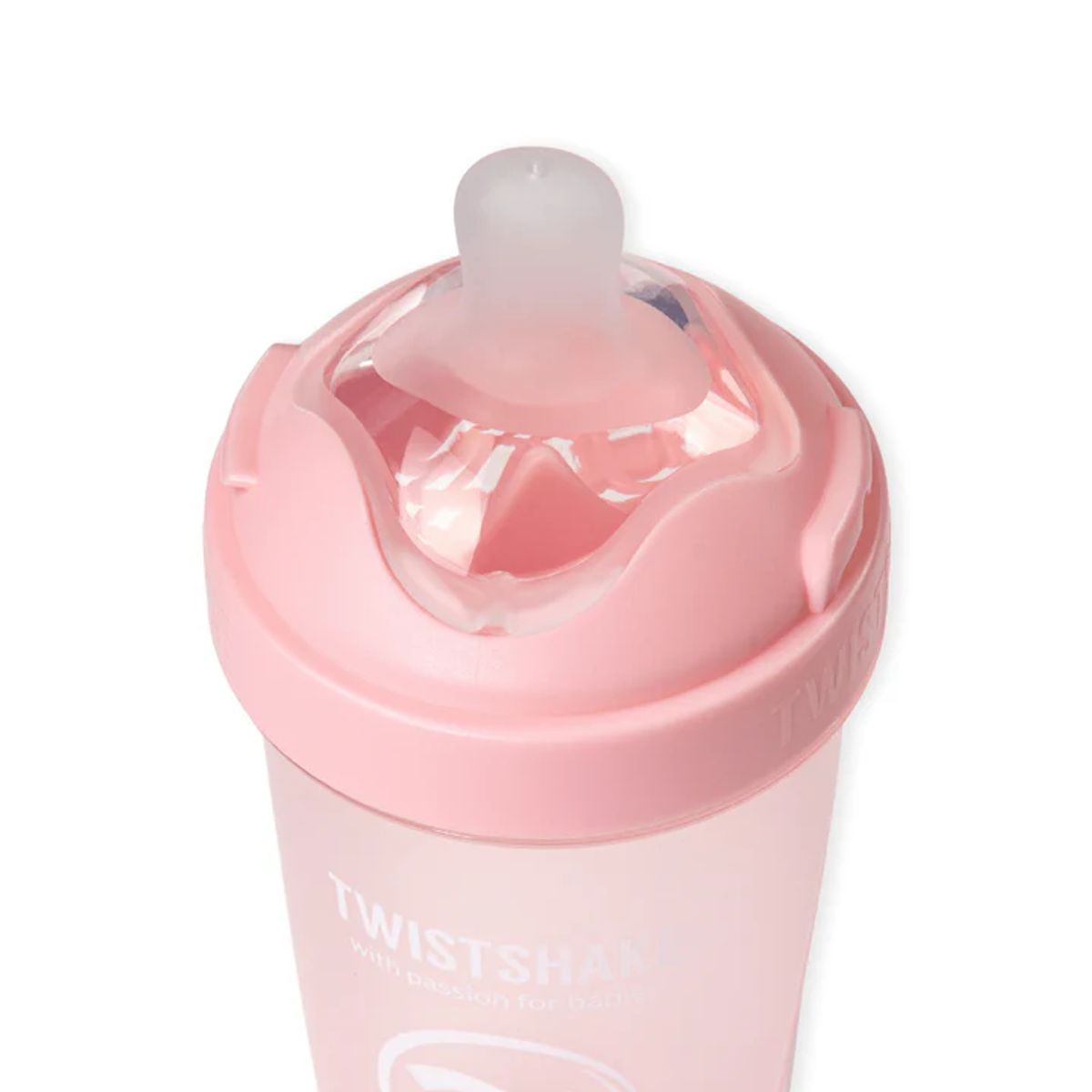 TWISTSHAKE - Mamadera Twistshake Double Pro 330ml Rosado Pastel