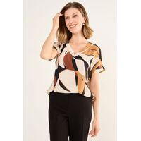 Polera Fantasia Mujer Beige Magriffe