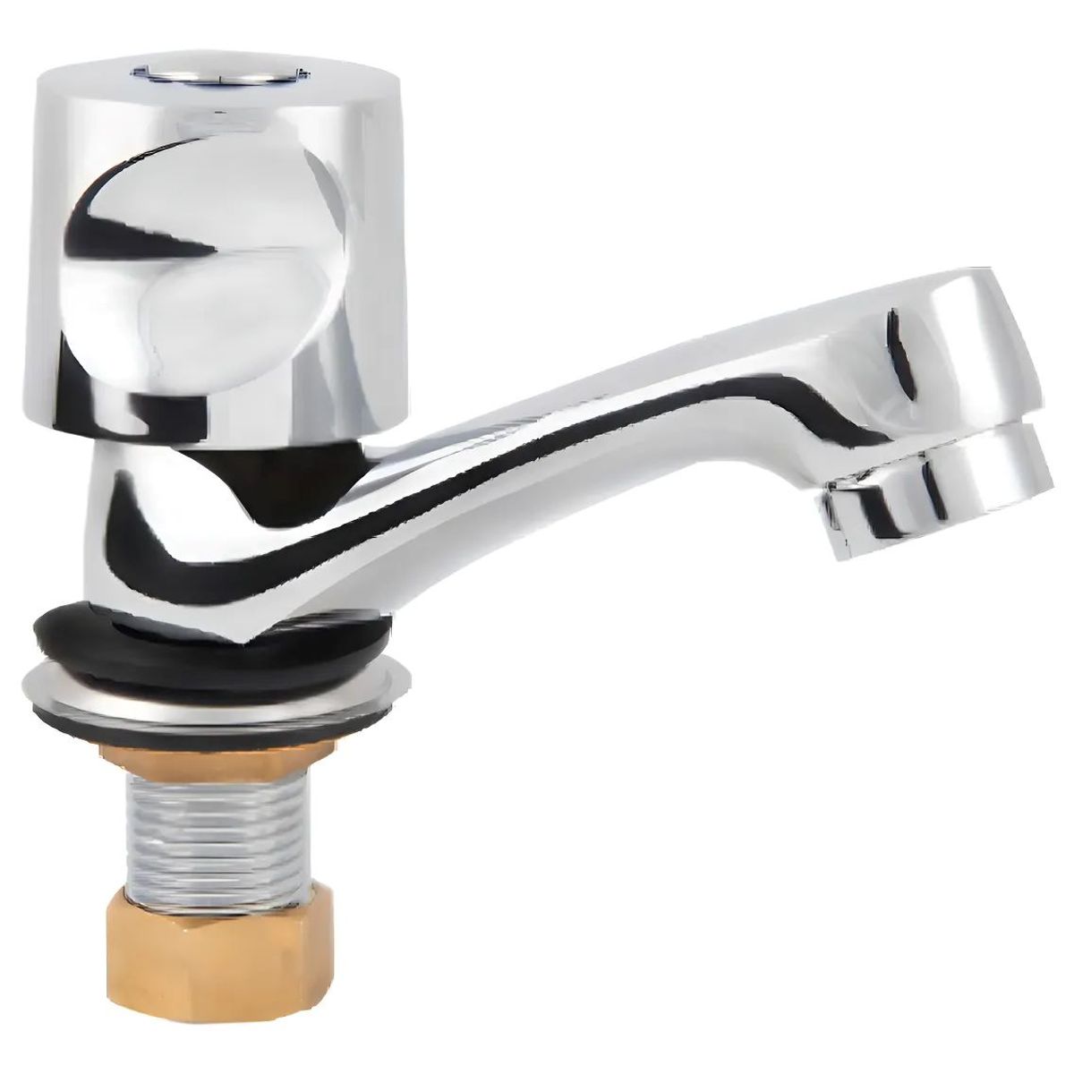 METALFER - Llave Lavatorio Individual Estandar Color Cromado