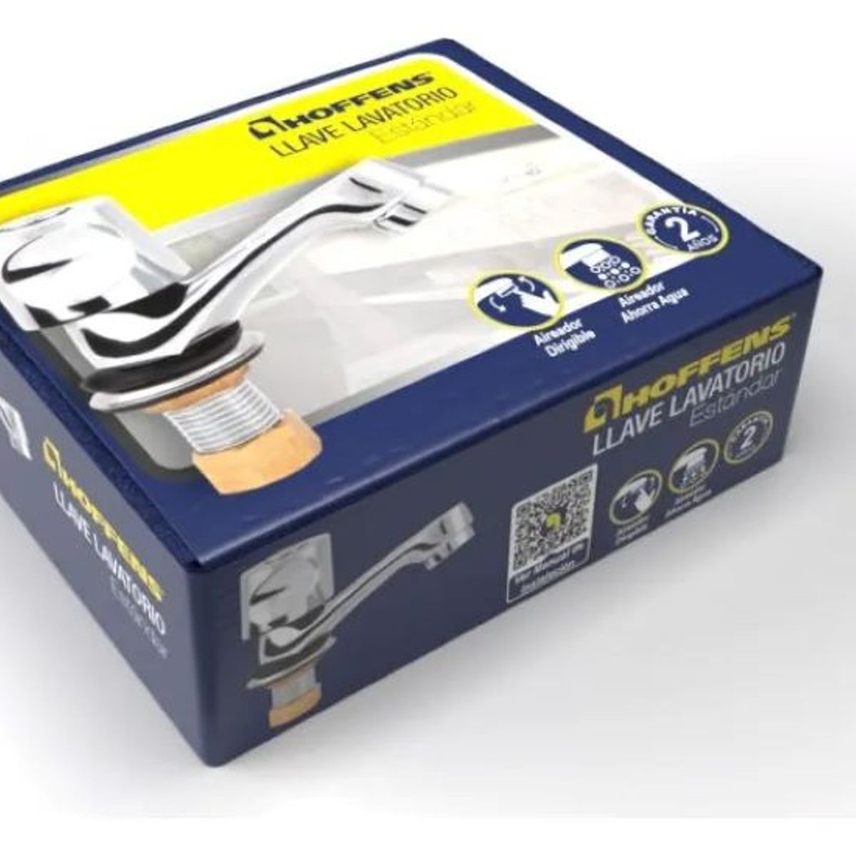 METALFER - Llave Lavatorio Individual Estandar Color Cromado