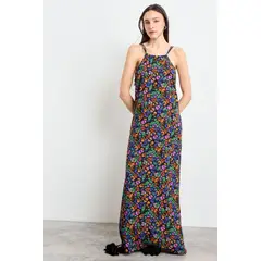 IO - Vestido Fantasia Largo Mujer Negro