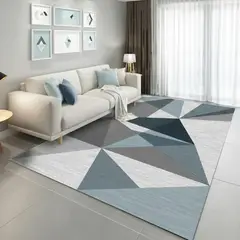 GENERICO - ALFOMBRA 180X200 CM DISEÑO ABSTRACTO DE MOSAICO ELEGANTE MODERNA DECORATIVA DCOIDEA