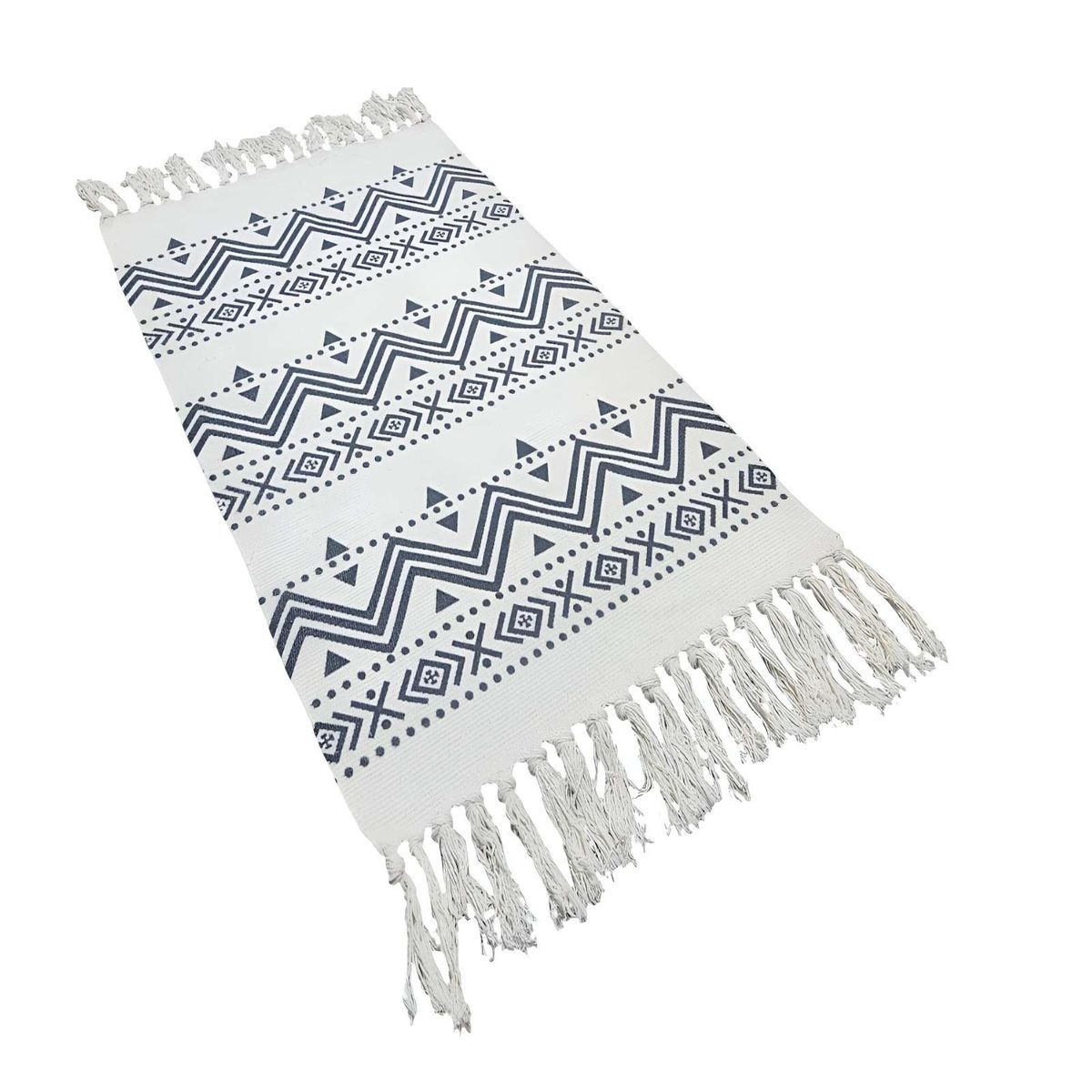 GENERICO - Bajada de cama killim con flecos b08