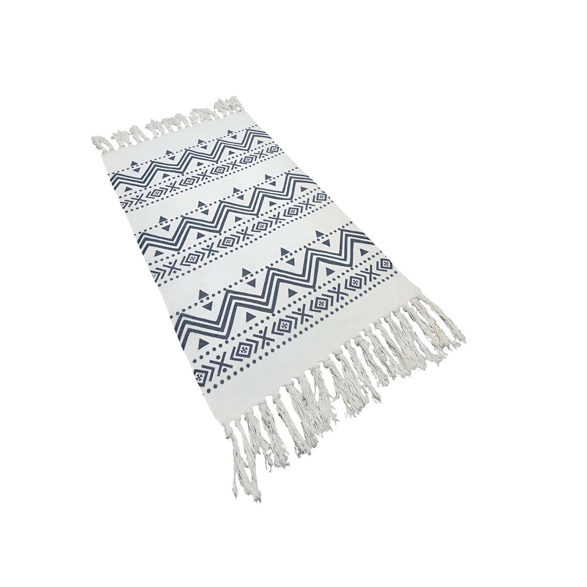 GENERICO - Bajada de cama killim con flecos b08