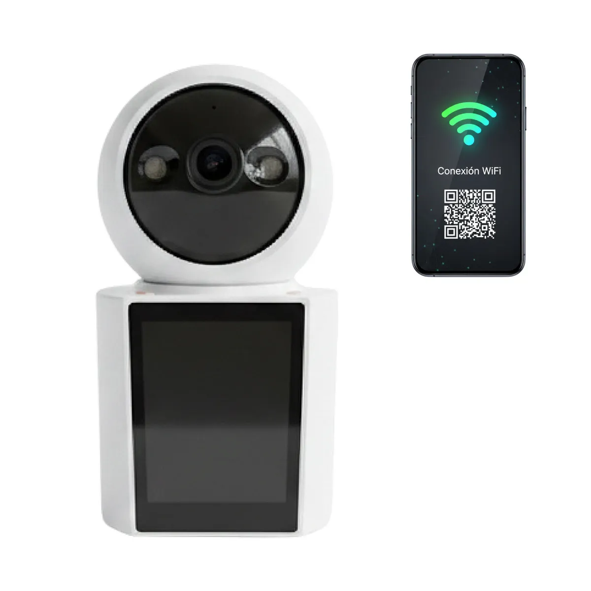 MON PETIT - Camara Monitor Bebe Pantalla Bidireccional Seguridad Full HD