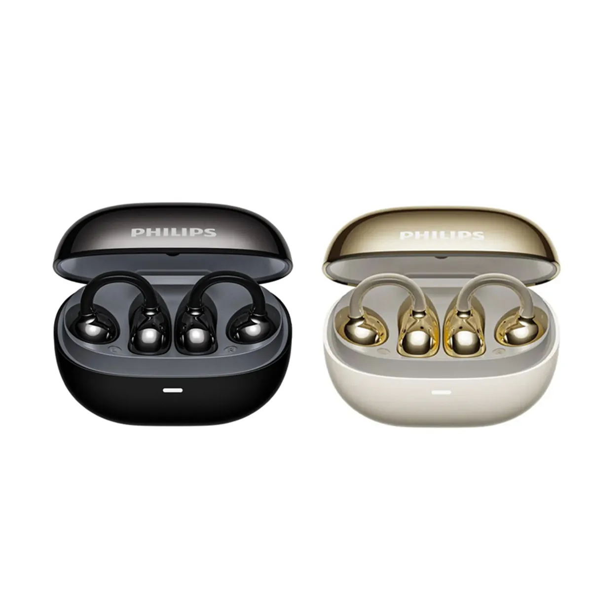 PHILIPS - Set 2 Audifonos PHILIPS TAT3469 Bluetooth 5.4 TWS-Blanco y Negro