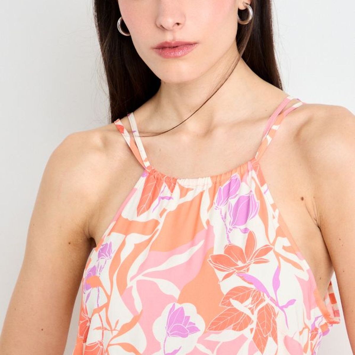 IO - Vestido Fantasia Largo Mujer Fucsia Io