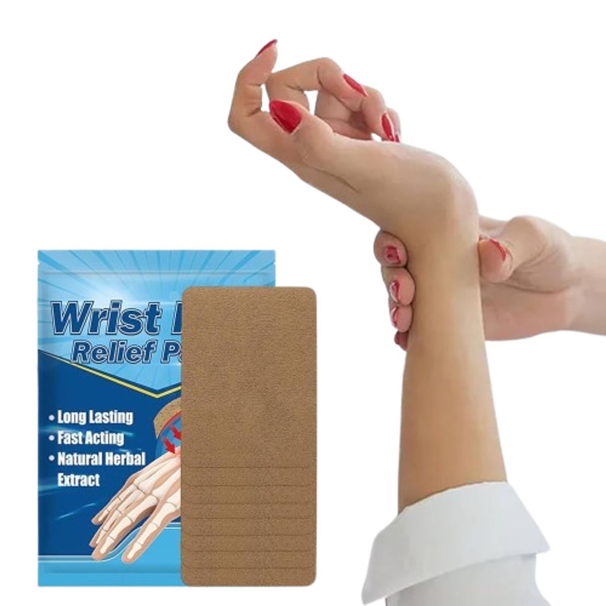 GENERICO - Set 10 Parches para Aliviar el Dolor de Muñeca