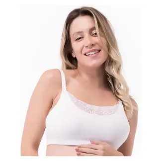 2RIOS - Sostén Lactancia Semi Encaje Algodón Mujer