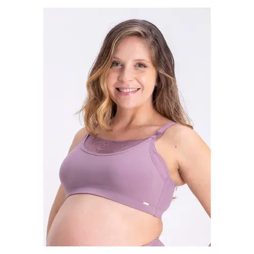 2RIOS - Sostén Lactancia Semi Encaje Mujer