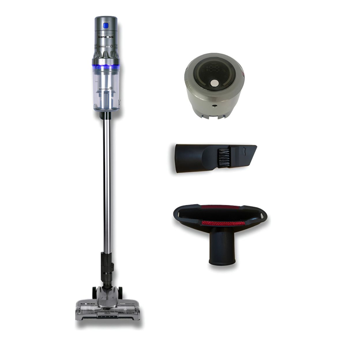 SINDELEN - Aspiradora Vertical Inalambrica Sindelen 200w Api-200si De mano + 2 Baterias 2000mAh