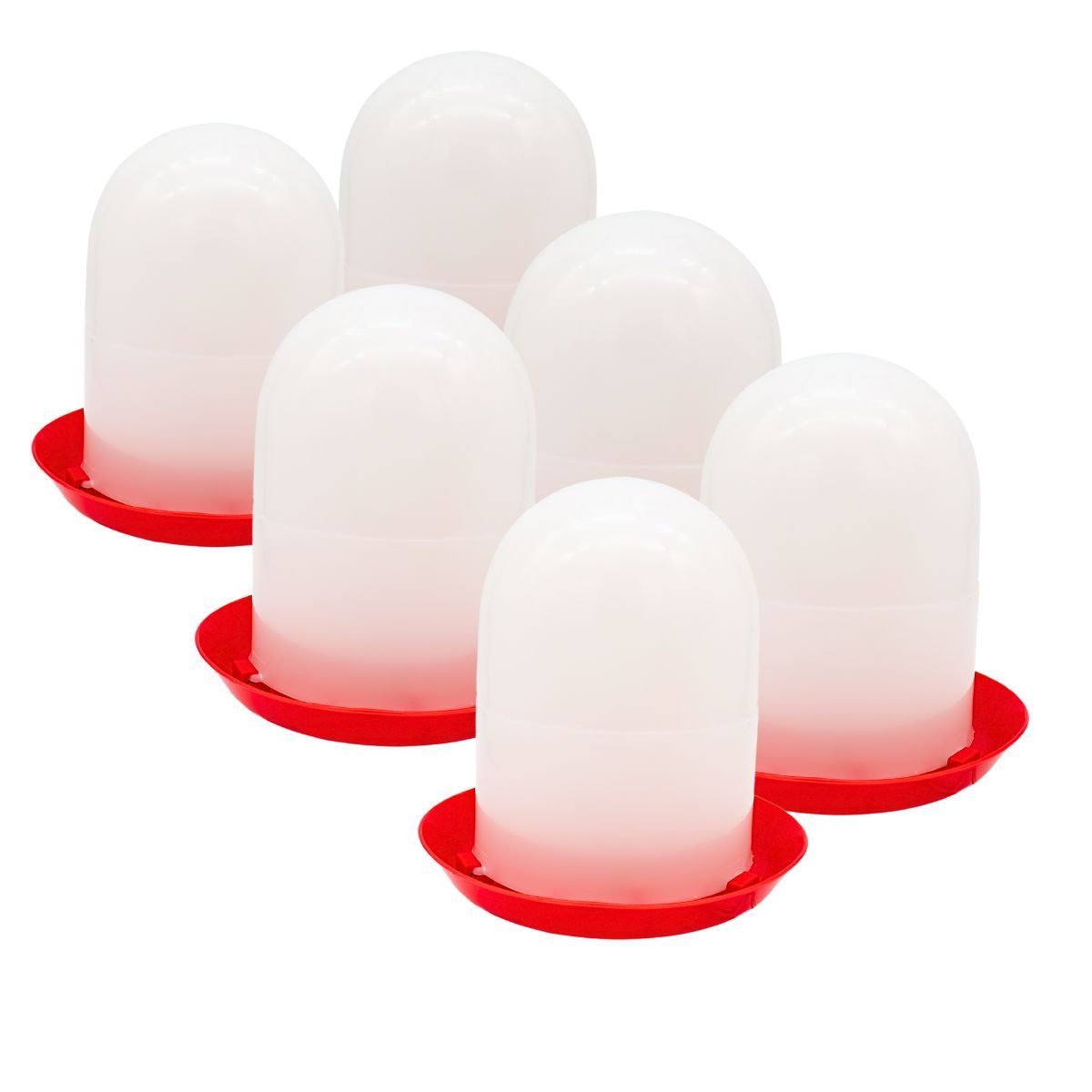 COPELE - Comedero Copele 1,5 kg Pollitos Codornices Aves Pack X6