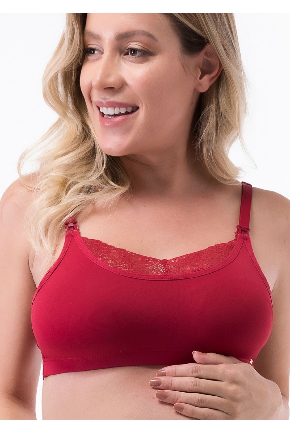 2RIOS - Sostén Lactancia Semi Encaje Mujer 2Rios