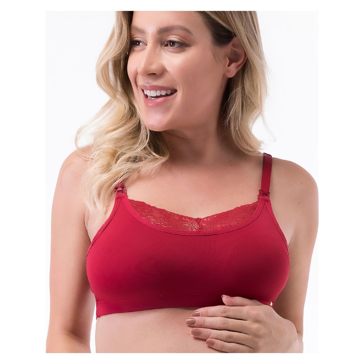 2RIOS - Sostén Lactancia Semi Encaje Mujer 2Rios