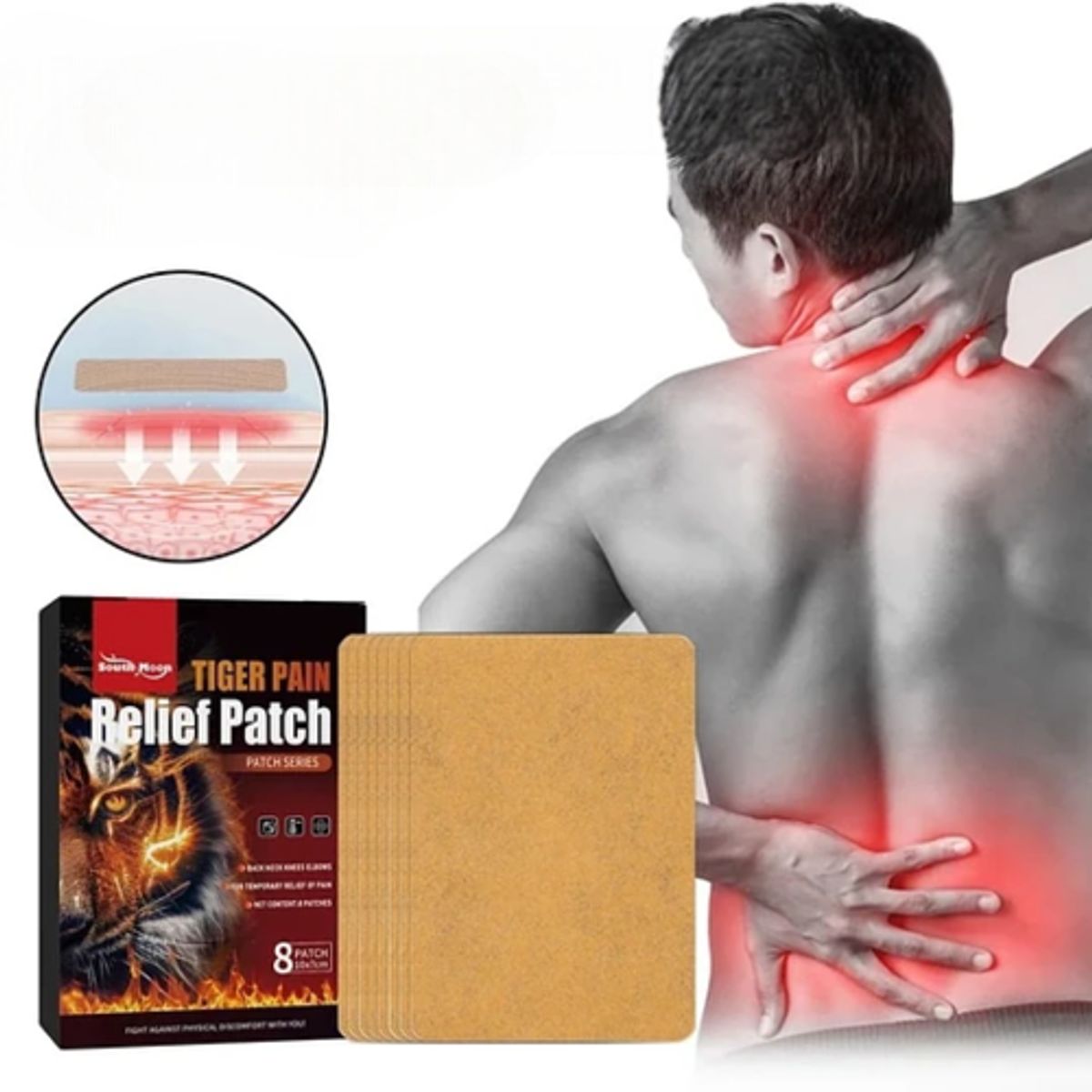 GENERICO - Pack 8 Parches para Aliviar Dolores