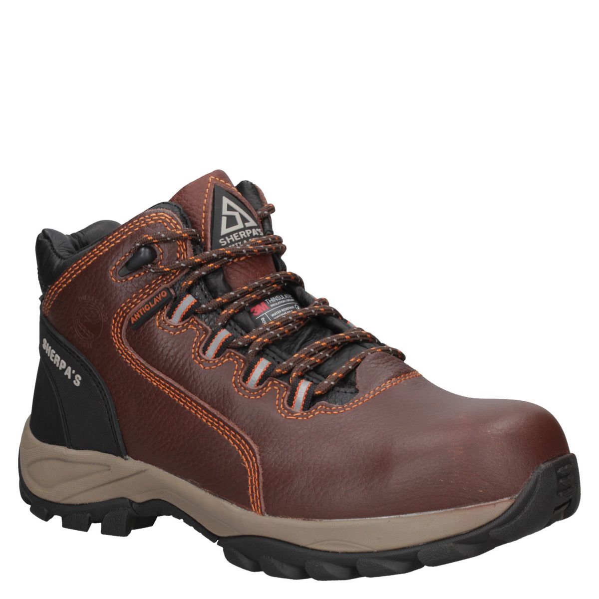 SHERPAS - Zapato de Seguridad Hombre Marrón oscuro Sherpas