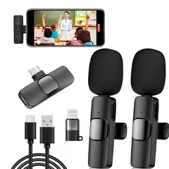 GENERICO - Micrófono Lavalier Inalámbrico Para Ios iPhone iPad Android