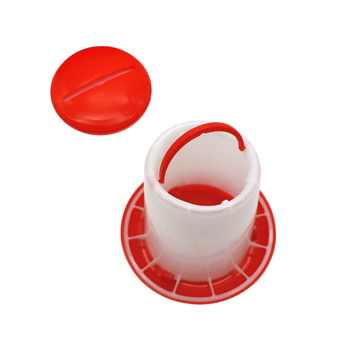 GENERICO - Pack x4und Comederos 3kg para Gallinas Pollos Aves de Corral