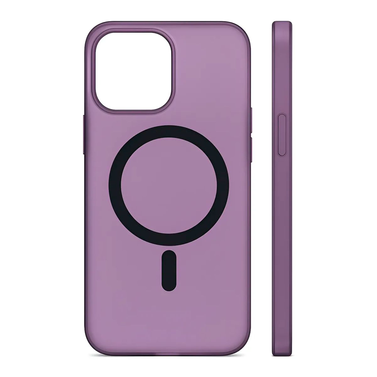 GENERICO - Carcasa Transparente Mate Morada Magnetica Para Iphone 15 Pro Max