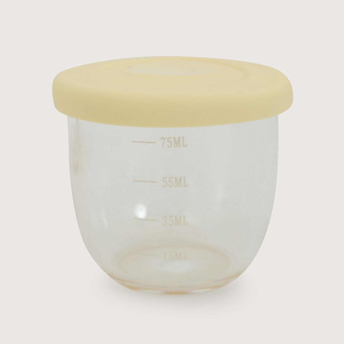 OPALINE - Set frascos snack vidrio 4 uds amarillo