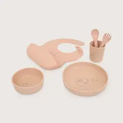OPALINE - Set alimentación con diseño laser rosado