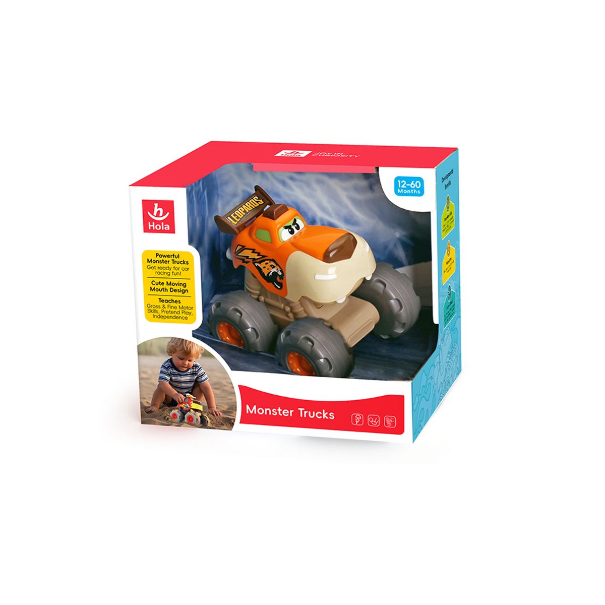 OPALINE - Monster Truck Leopardo (Pull Back)