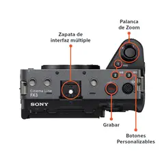SONY - Cámara Cinema Line Full-Frame FX3A