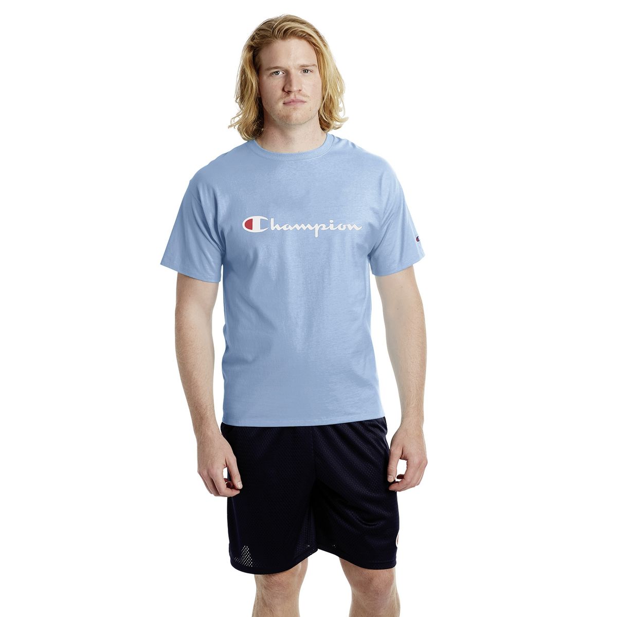 CHAMPION - Polera Manga Corta Algodón Hombre Champion