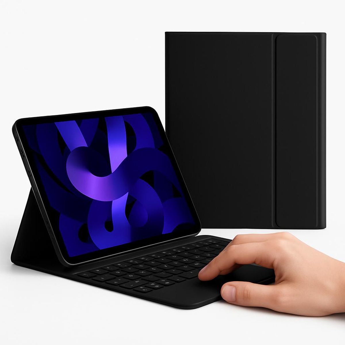 GENERICO - Funda Con Teclado Negro Para iPad A16 11th Gene Touchpad