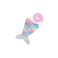 GENERICO - Cartera pequeña de cola de sirena para niña 15 x 12cm