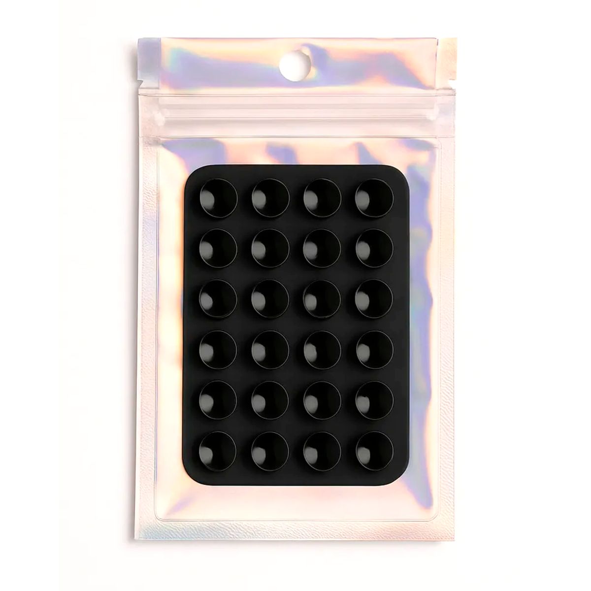 GENERICO - Soporte De Silicona Ventosa Adhesivo Para Carcasa Celular Negro