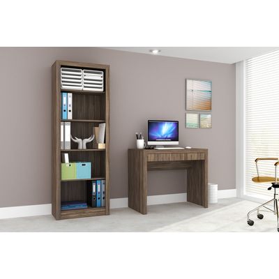 Imagen 2 del producto Estante Librero 5 Niveles 31.5x171.5x31.5 cm Nogal