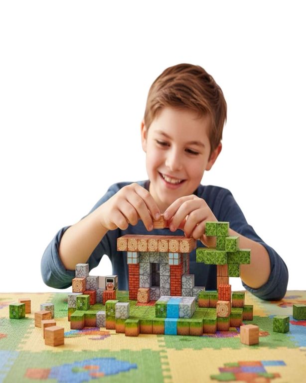 Juguete Cubo Magnetico 312 piezas diseno Mine-cratf