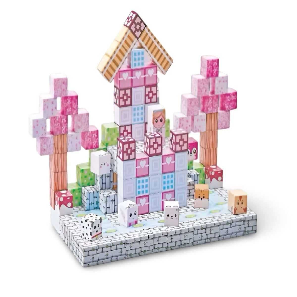 MINECRAFT - Juguete Cubo Magnetico 193 piezas diseño Mine-cratf Niña