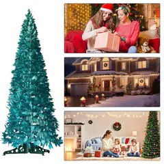 GENERICO - Arbol Navidad Plegable Espiral Pino Verde Artificial 150cm Casa Hogar