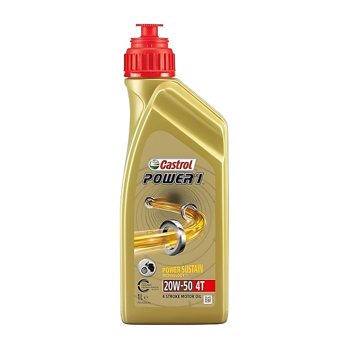 CASTROL - ACEITE CASTROL POWER 1 4T 1LT SEMISINTÉTICO 20W50