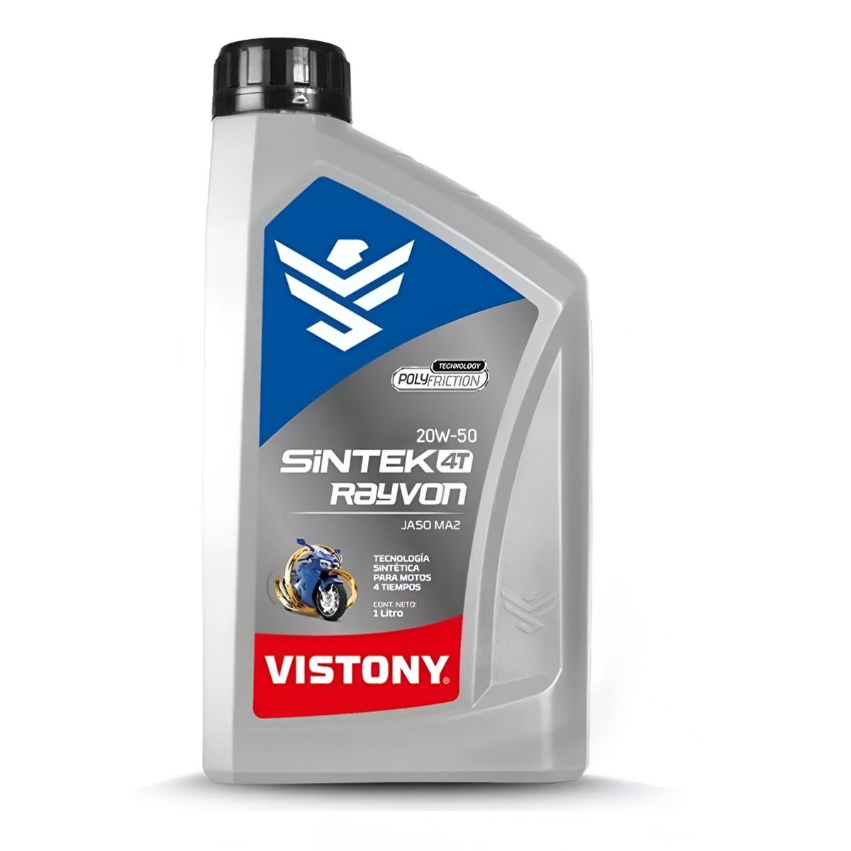 VISTONY - ACEITE VISTONY RAYVON 4T JASO MA2 SINTÉTICO 20W50
