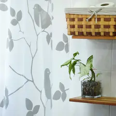 DECO EXPRESS - Cortina baño PEVA Boho Impermeable 180x180 Cms