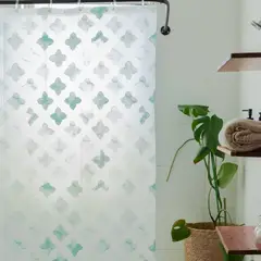 DECO EXPRESS - Cortina baño PEVA Aqua Impermeable 180x180 Cms