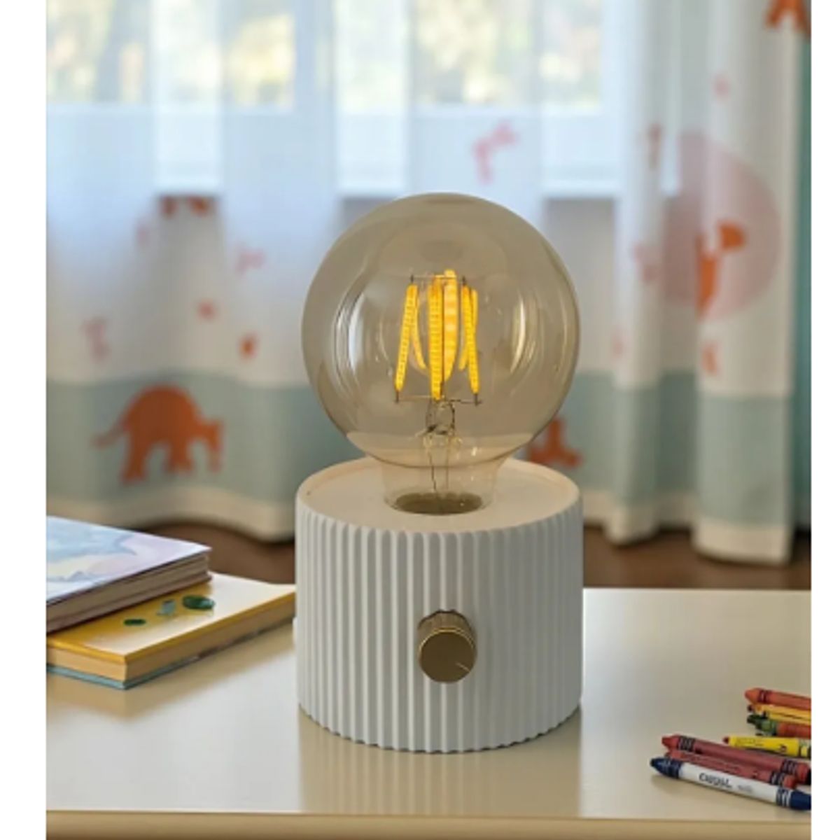 GENERICO - Lámpara De Mesa Velador Luz Cálida Recargable Tipo C