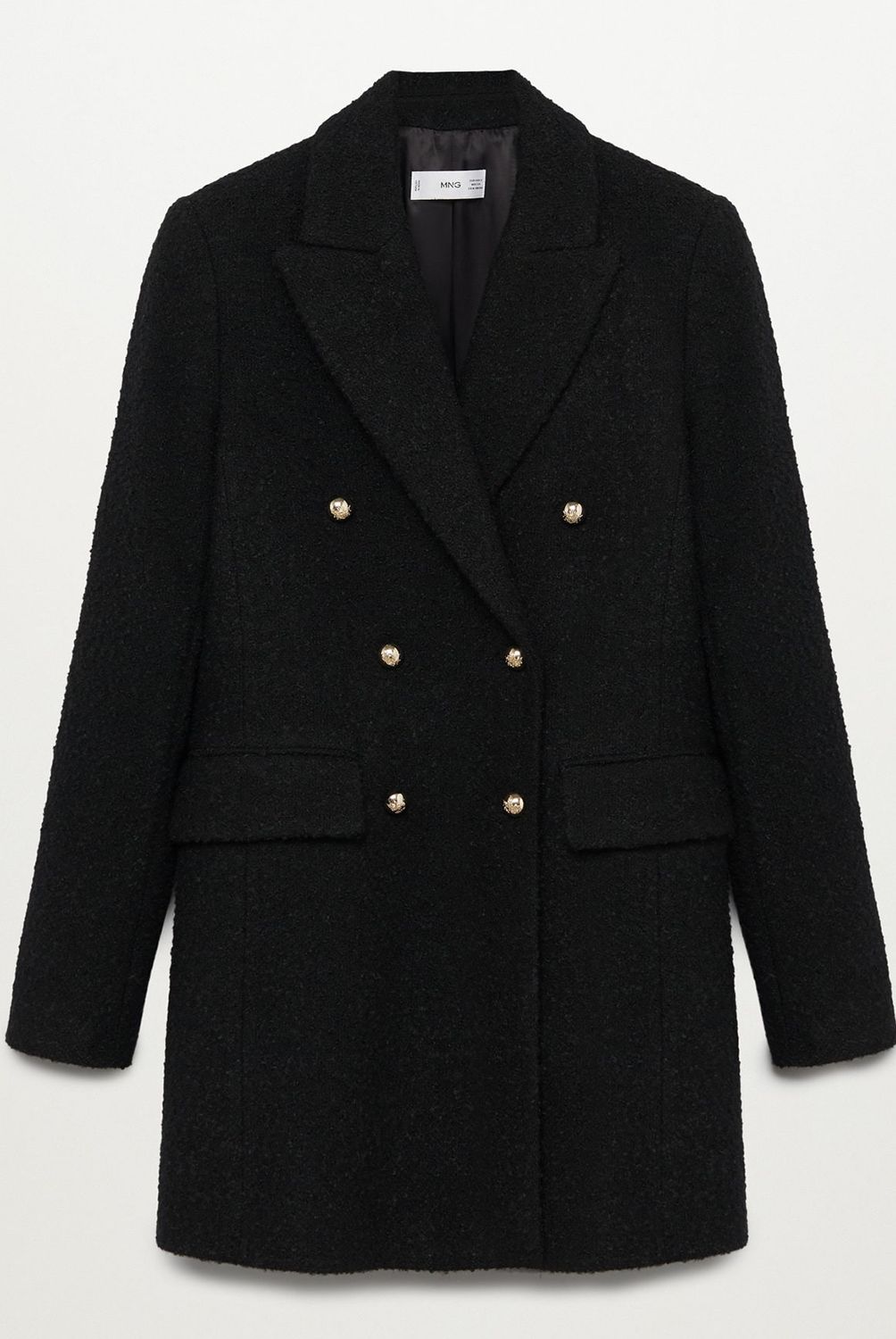 MANGO - Abrigo Lana Cruzado Paris Mujer